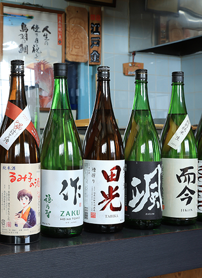 旬の魚に寄り添う味わいを重視